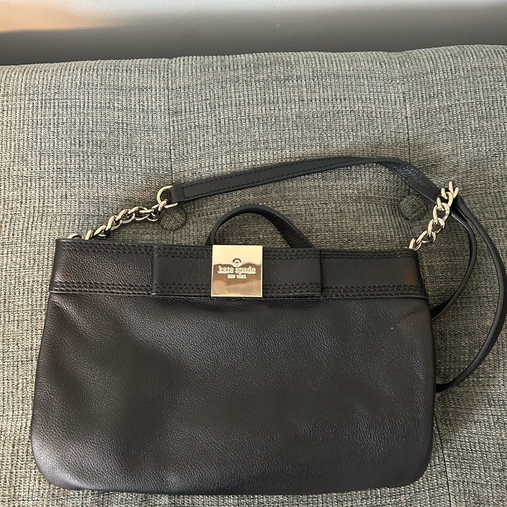 Kate Spade Black Leather Shoulder Bag